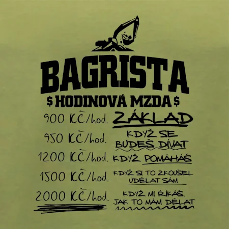 Hodinová mzda bagrista