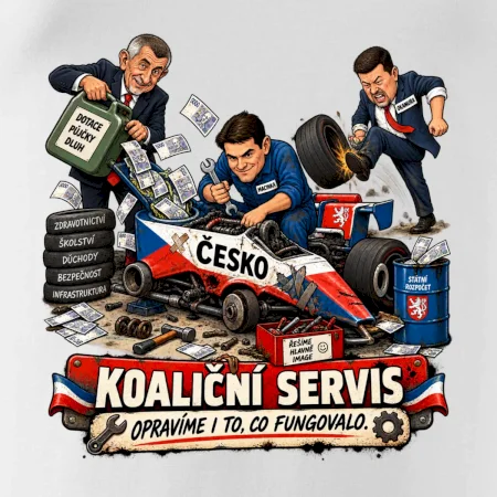 Macinka opravuje závodní auto ČESKO