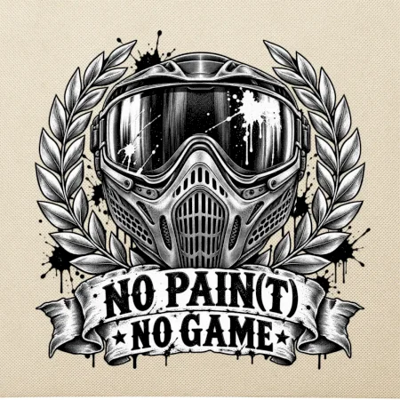 Motiv no paint no game s maskou
