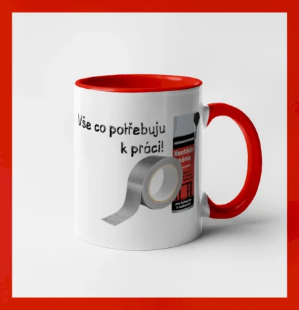 Pěna  a páska - vše co potřebuji k práci