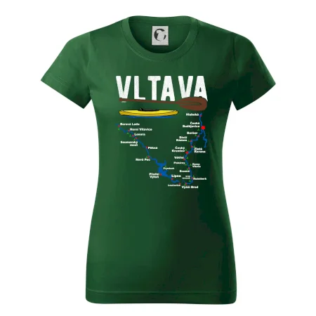 Mapa řeky Vltavy