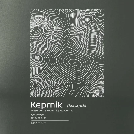 Keprník - vrstevnice v obdélníku