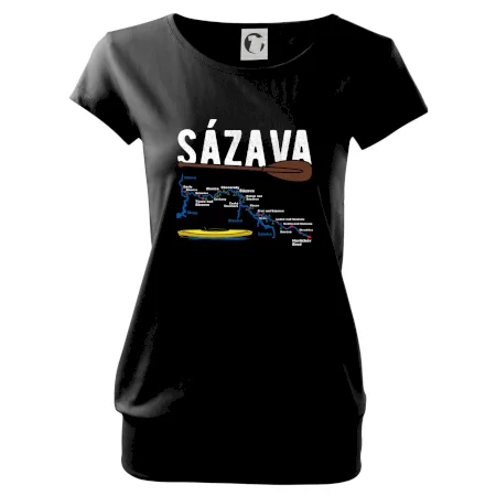 Mapa řeky Sázavy