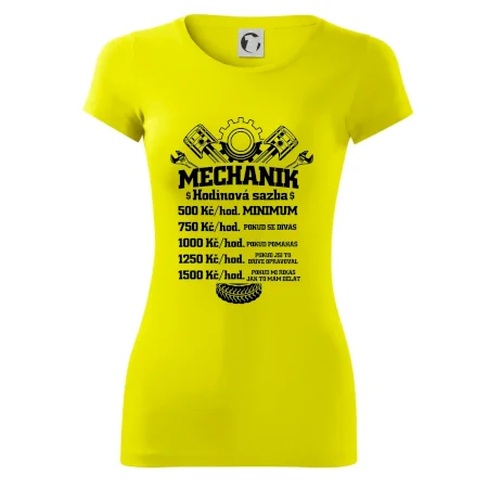 Mechanik - hodinová sazba