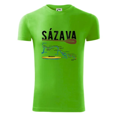 Mapa řeky Sázavy