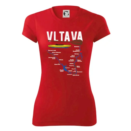 Mapa řeky Vltavy