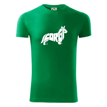 Corgi - nápis v těle