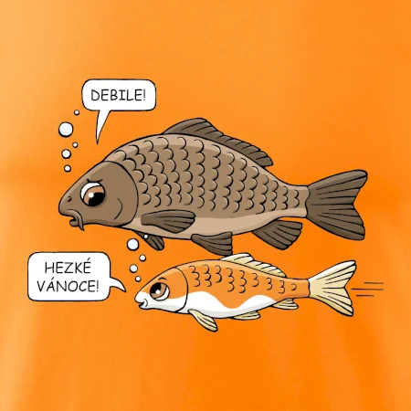 Hezké Vánoce Kapr a Koi kapr (Hana-creative)