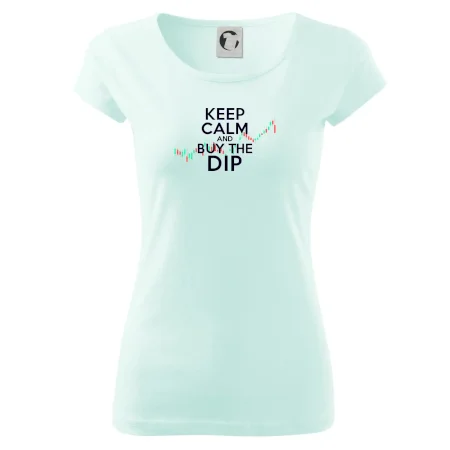 Zeleno červený graf Keep Calm and Buy the Dip