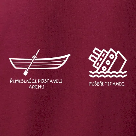 Řemeslnici postavili archu, fušeři Titanic