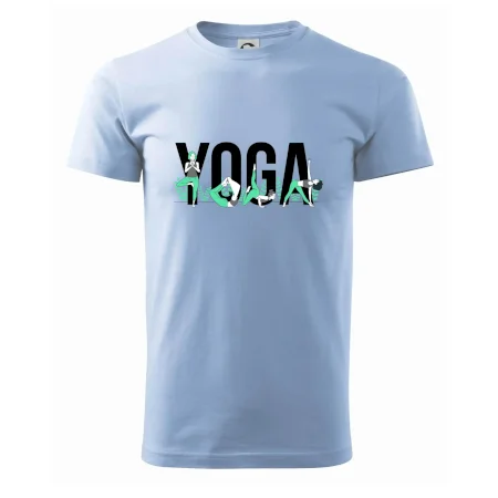 Yoga nápis barevný
