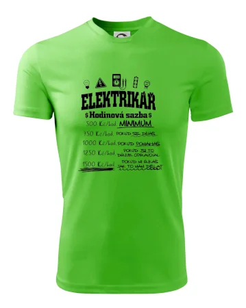 Elektrikář hodinová sazba