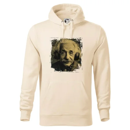 Albert se sluchátky
