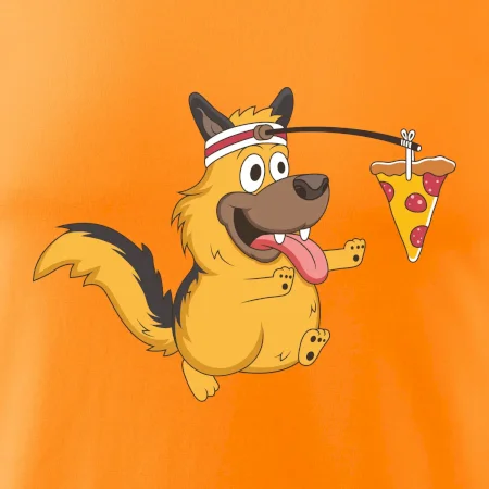 Pes s pizzou