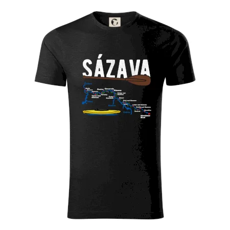 Mapa řeky Sázavy