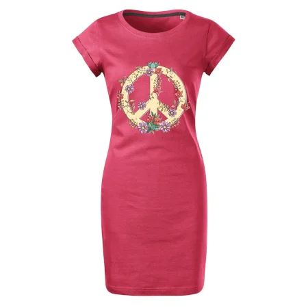 Peace symbol pískový