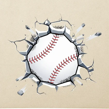 Baseball míč v triku