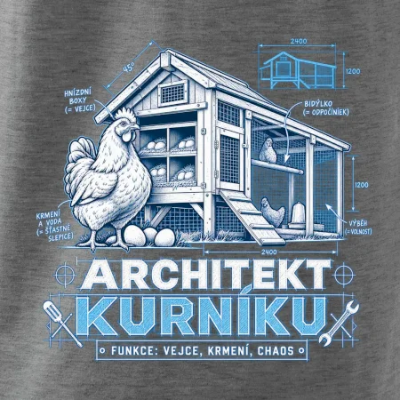 Architekt kurníku technický výkres