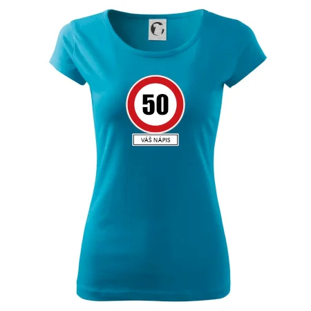 Dopravní značka - rychlost 50 - váš nápis