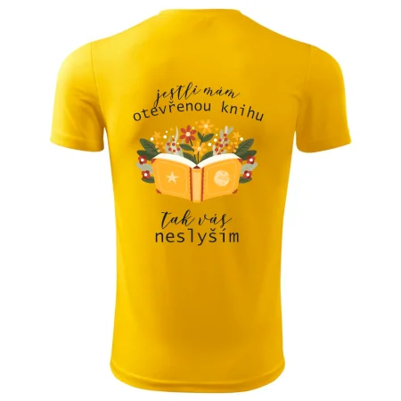 Jestli mám otevřenou knihu, tak vás neslyším