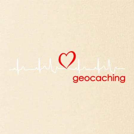 Moje srdce bije pro Geocaching -text