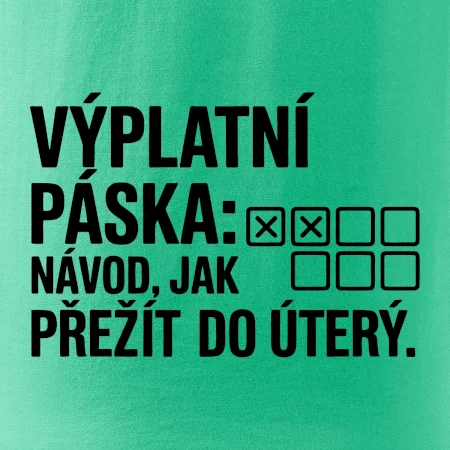 VÝPLATNÍ PÁSKA: Návod, jak přežít do úterý