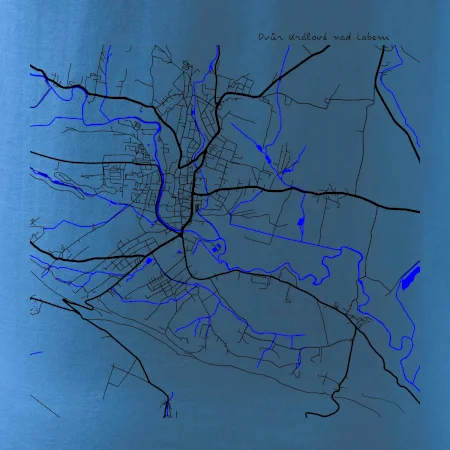 Dvůr Králové nad Labem mapa s vodními toky
