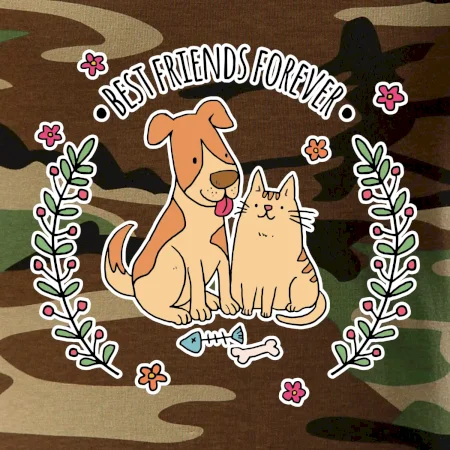 Kočka a pes best friends