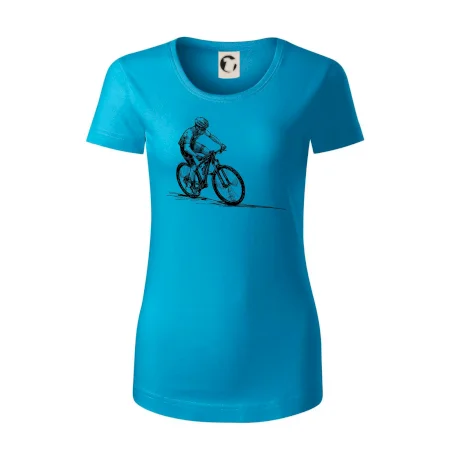 MTB kreslený cyklista