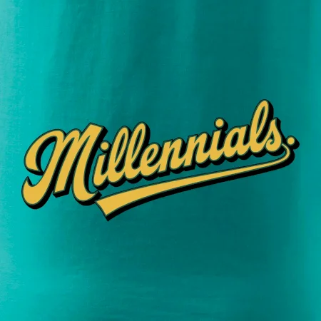 Generace Y - Millennials žlutý nápis