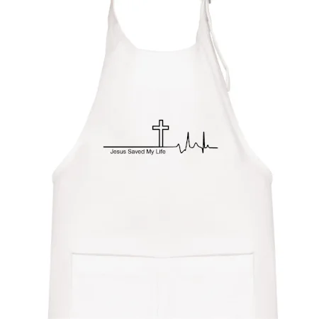 Jesus Saved My Life kříž ekg