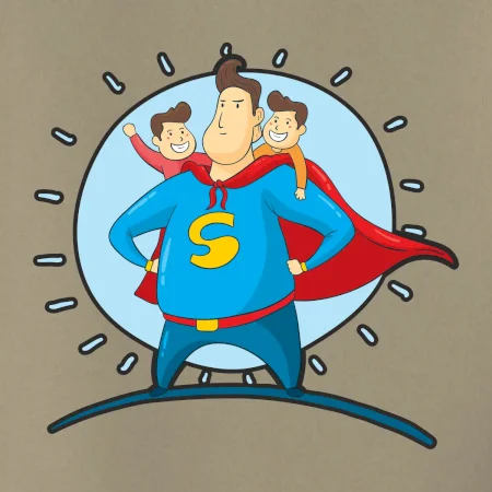 Táta superman - kluk a kluk