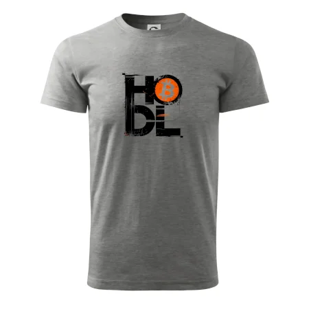 Hodl velký nápis a logo BTC