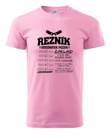 Hodinová mzda řezník