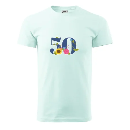Květinové číslo kreslené - 50