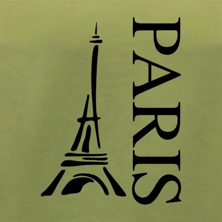 Paris nápis Eiffelovka na výšku