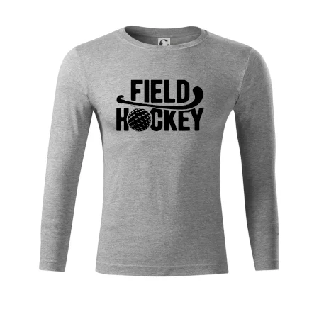 Field hockey míček a nápis