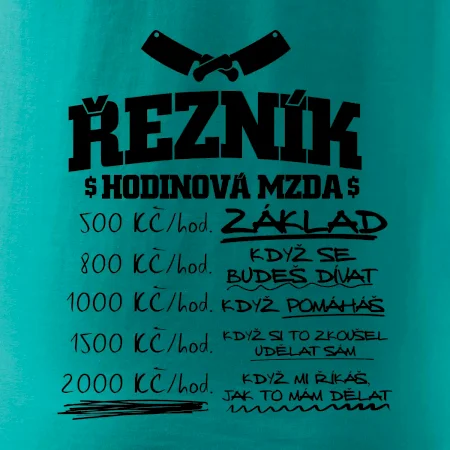 Hodinová mzda řezník