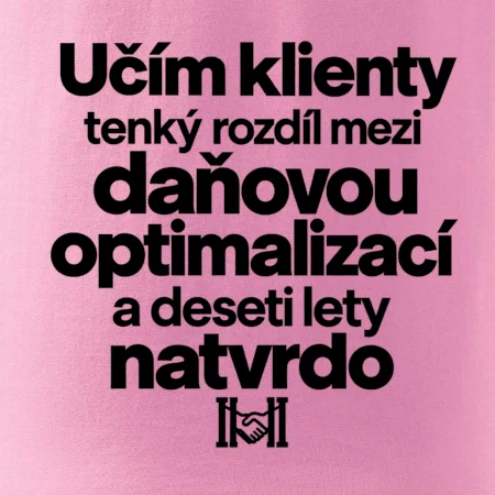 Daňová optimalizace versus deset let natvrdo