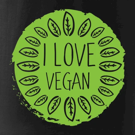 I love vegan v kruhu