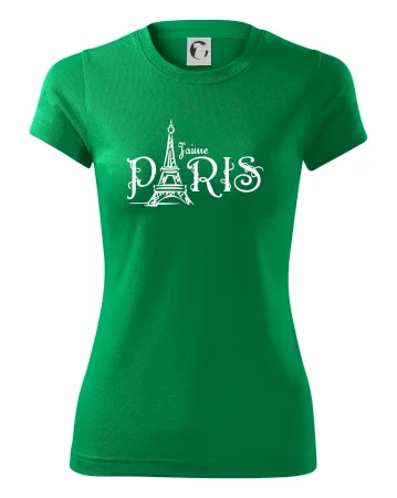 Paris nápis Eiffelovka rovný