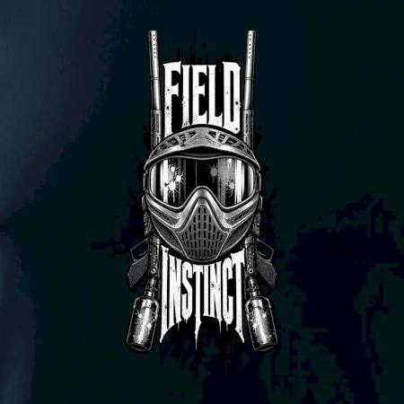 Černobílá maska field instinct paintball
