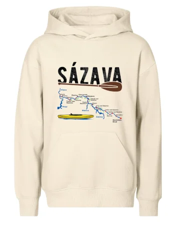 Mapa řeky Sázavy