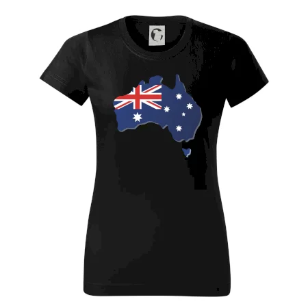 Austrálie - vlajka mapa