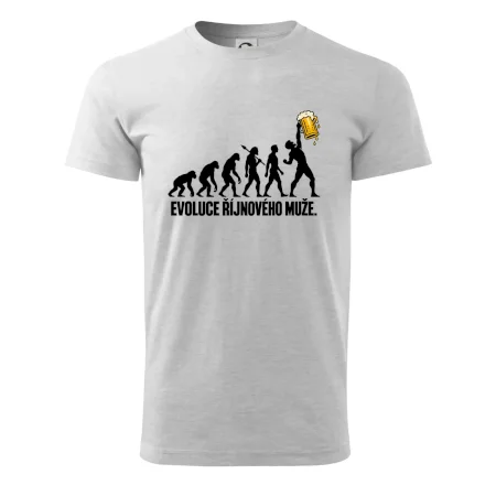 Evoluce říjnového muže s velkým půllitrem piva