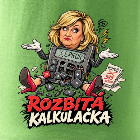 Alenka - rozbitá kalkulačka
