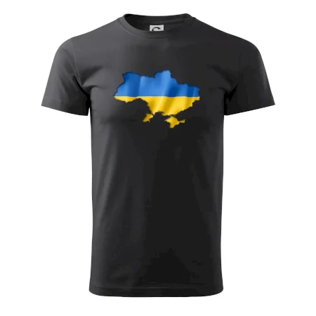 Ukrajina vlajka mapa