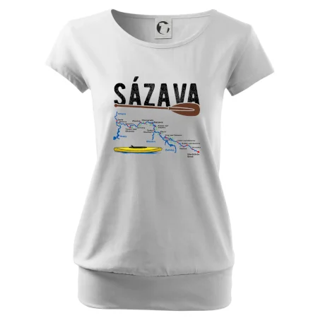 Mapa řeky Sázavy