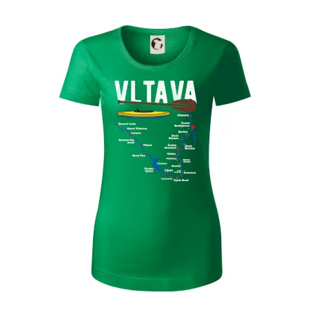Mapa řeky Vltavy