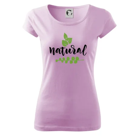 Natural - nápis v listech